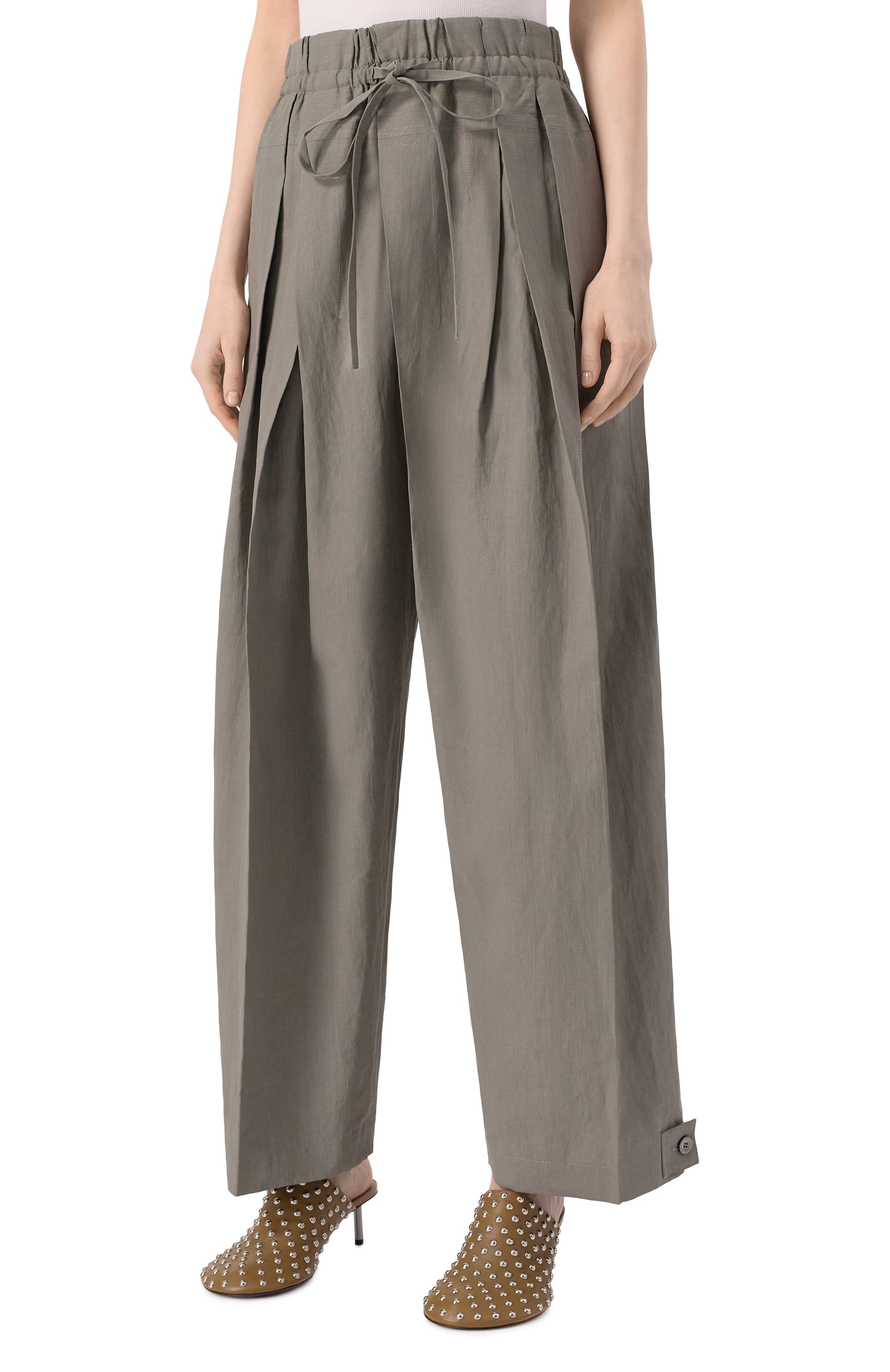 Льняные брюки JIL SANDER, арт. J02KA0221-J60001, фото 3