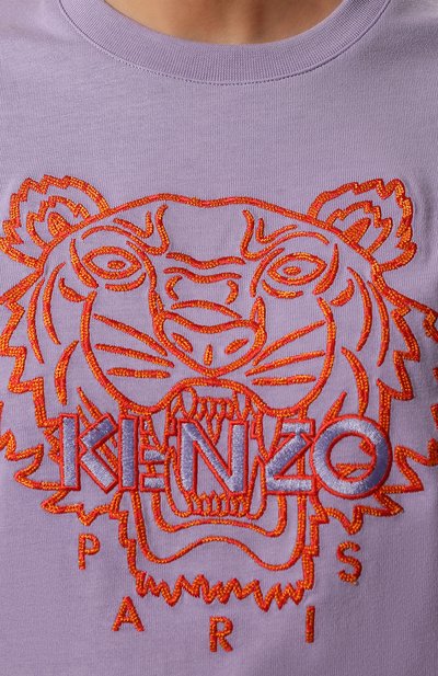 Хлопковая футболка KENZO, арт. FC52TS9124YF, фото 5