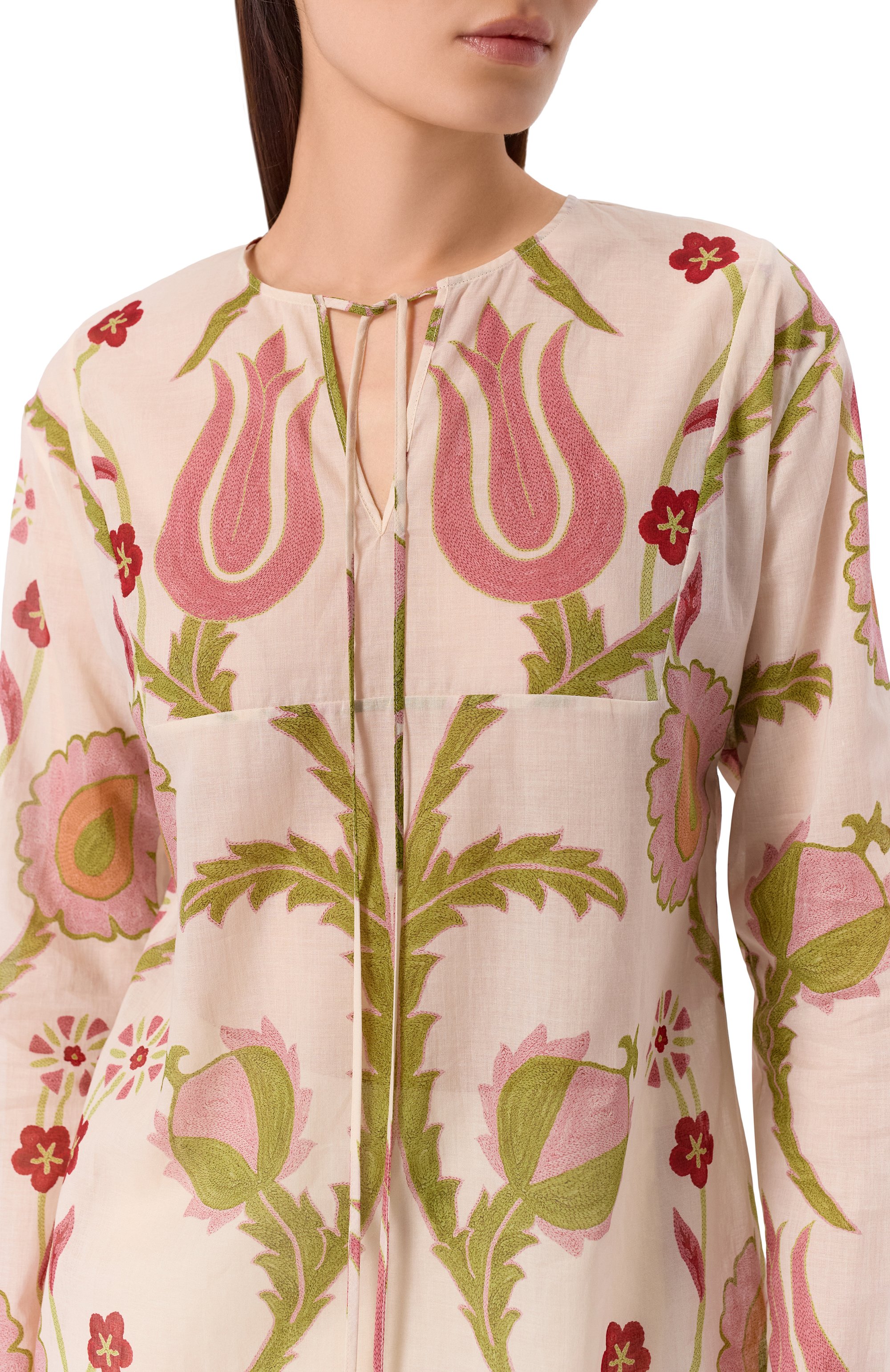 Хлопковая туника GIAMBATTISTA VALLI, арт. 26SSRVCL1067/39PRI, фото 5