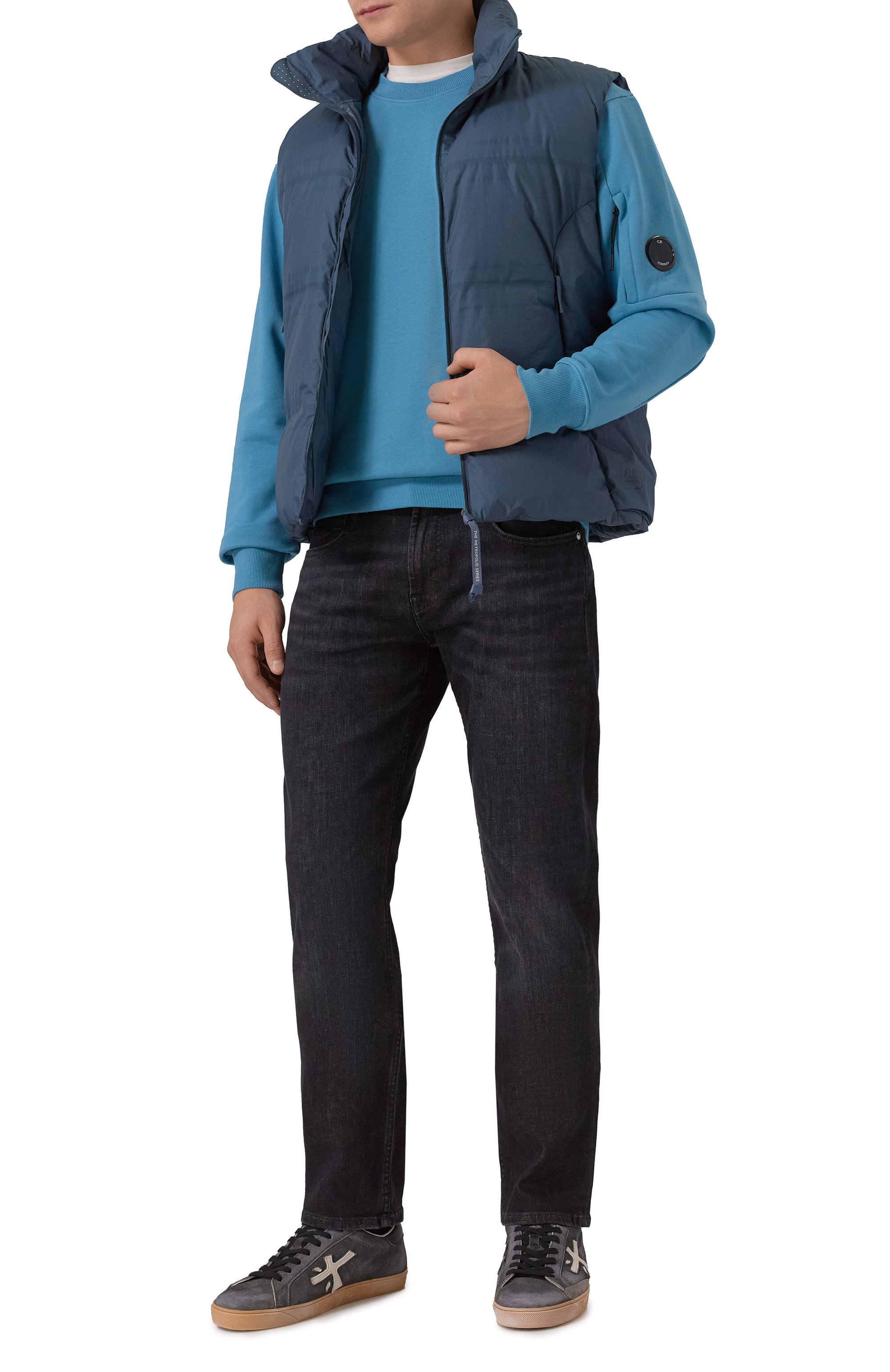 Пуховый жилет C.P. COMPANY, арт. 19CLVE010A110400A, фото 2