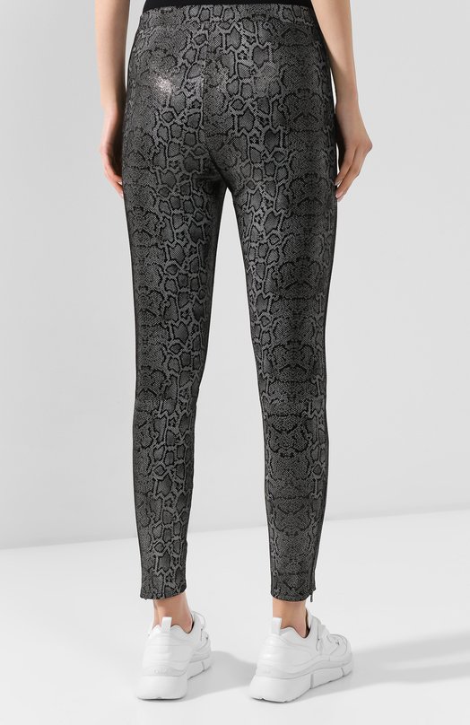 Кожаные брюки J Brand Серый, фото 4