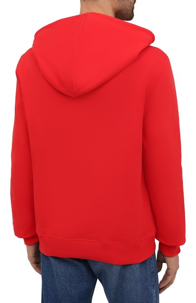 Хлопковое худи LANVIN красного цвета по цене 73450 руб., арт. RM-H00001-J016-E21, фото 4 Хлопковое худи LANVIN, арт. RM-H00001-J016-E21, фото 4