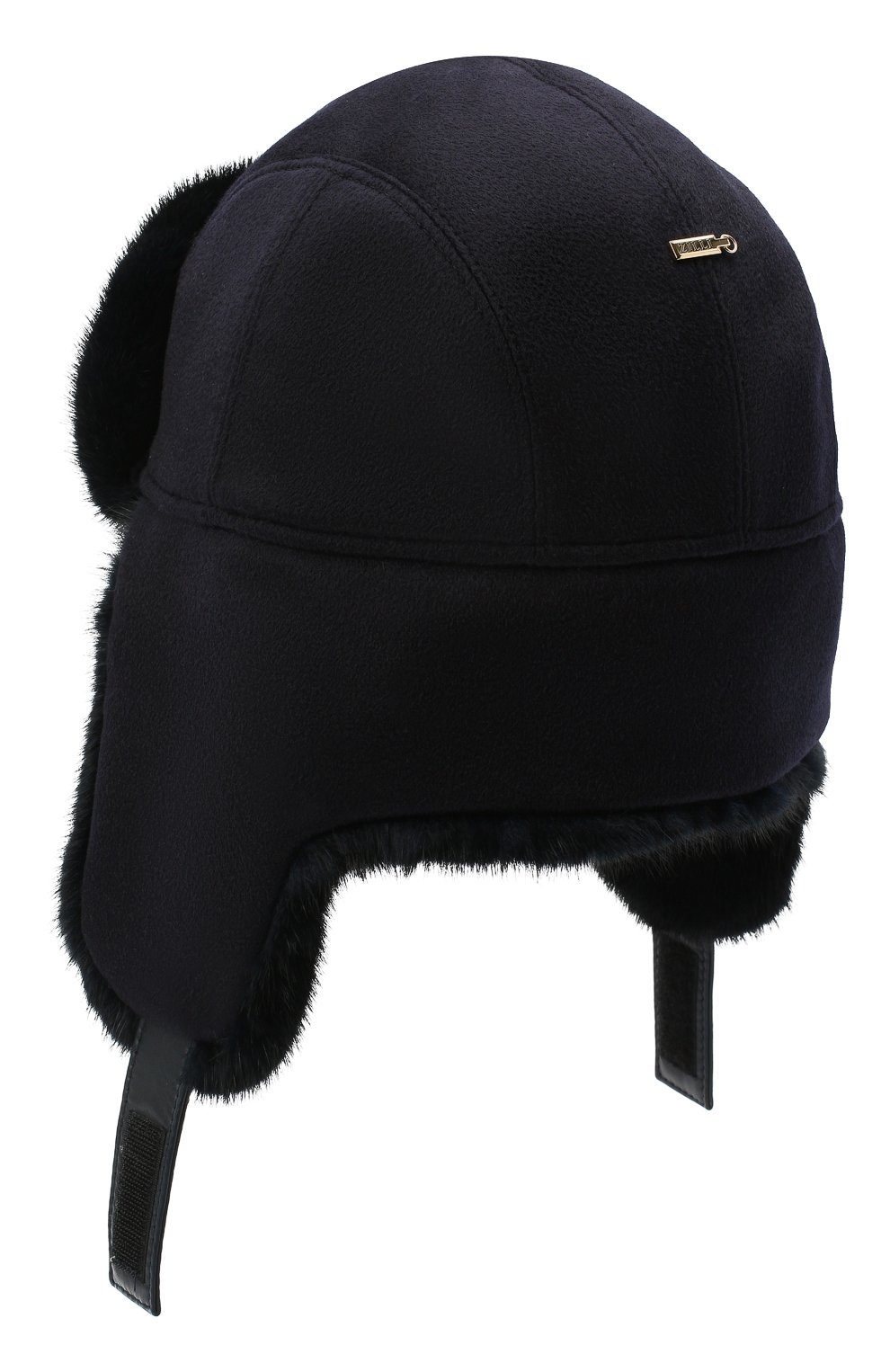 Шапка-ушанка с отделкой из меха норки ZILLI, арт. MHQ-0RS00-30337/1001, фото 2