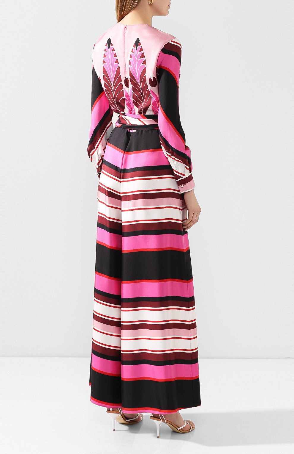 Шелковый комбинезон VALENTINO розового цвета по цене 447500 руб., арт. TB3VE17254F, фото 4 Шелковый комбинезон VALENTINO, арт. TB3VE17254F, фото 4