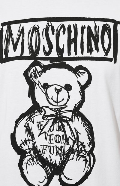 Хлопковая футболка MOSCHINO, арт. V0711/7041, фото 5