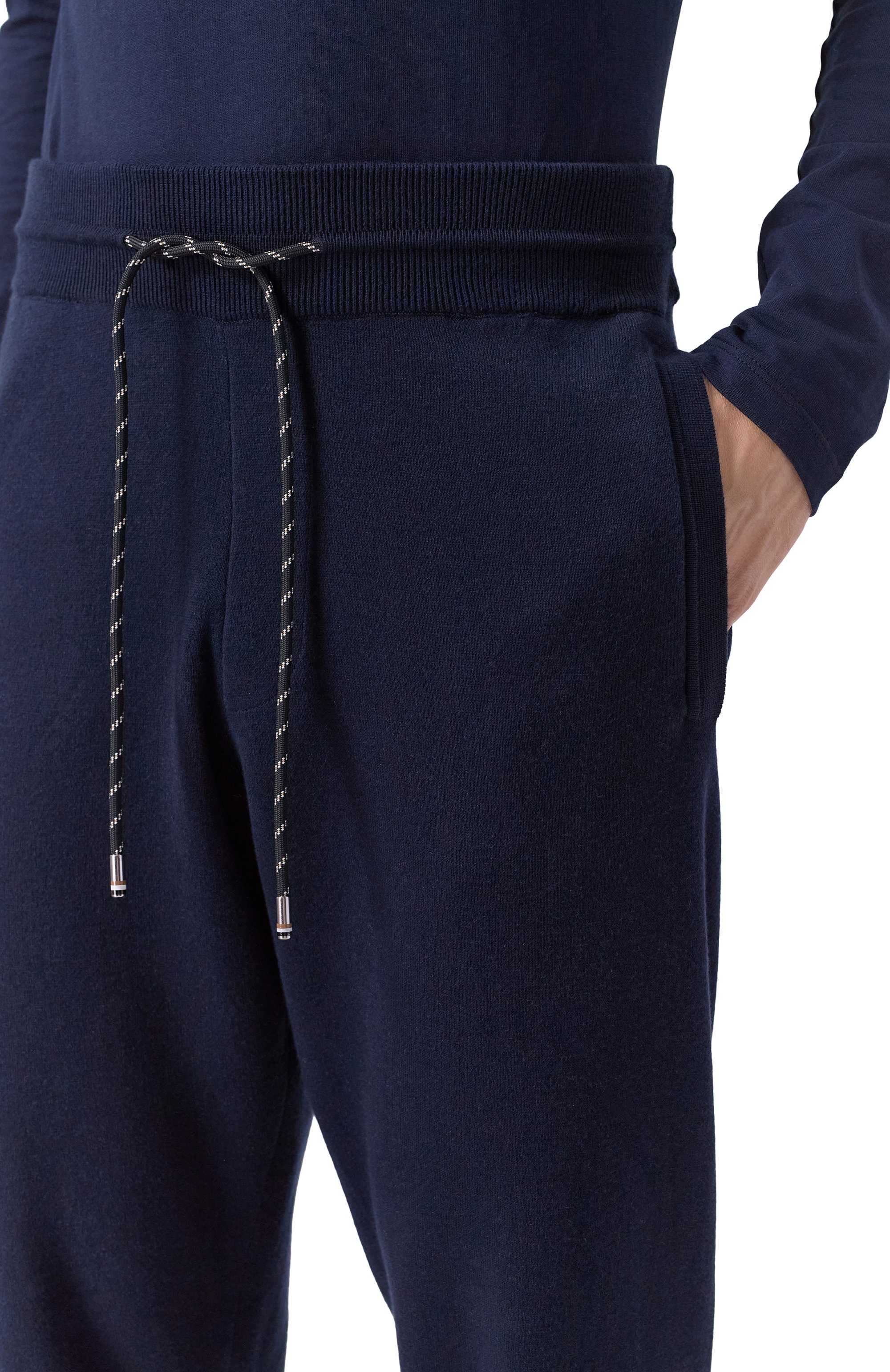 Джоггеры из хлопка и шерсти BOSS, арт. 50543154, фото 5