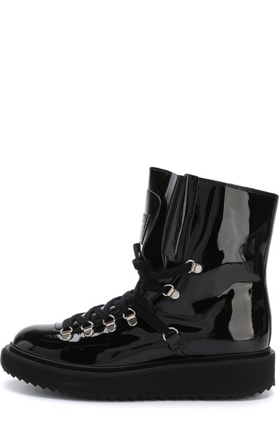 Лаковые ботинки с внутренней меховой отделкой KENZO, арт. 2BT301L64, фото 3
