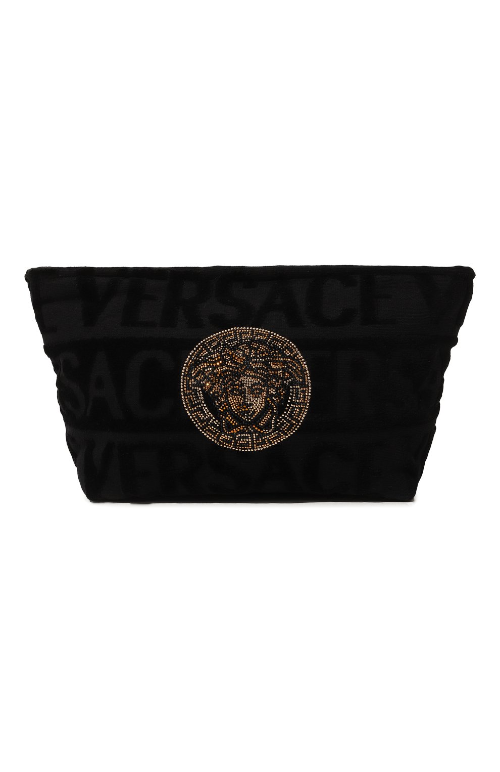 Текстильная косметичка VERSACE черного цвета по цене 38600 руб., арт. ZTRUBIG01/1A05529, фото 1 Текстильная косметичка VERSACE, арт. ZTRUBIG01/1A05529, фото 1