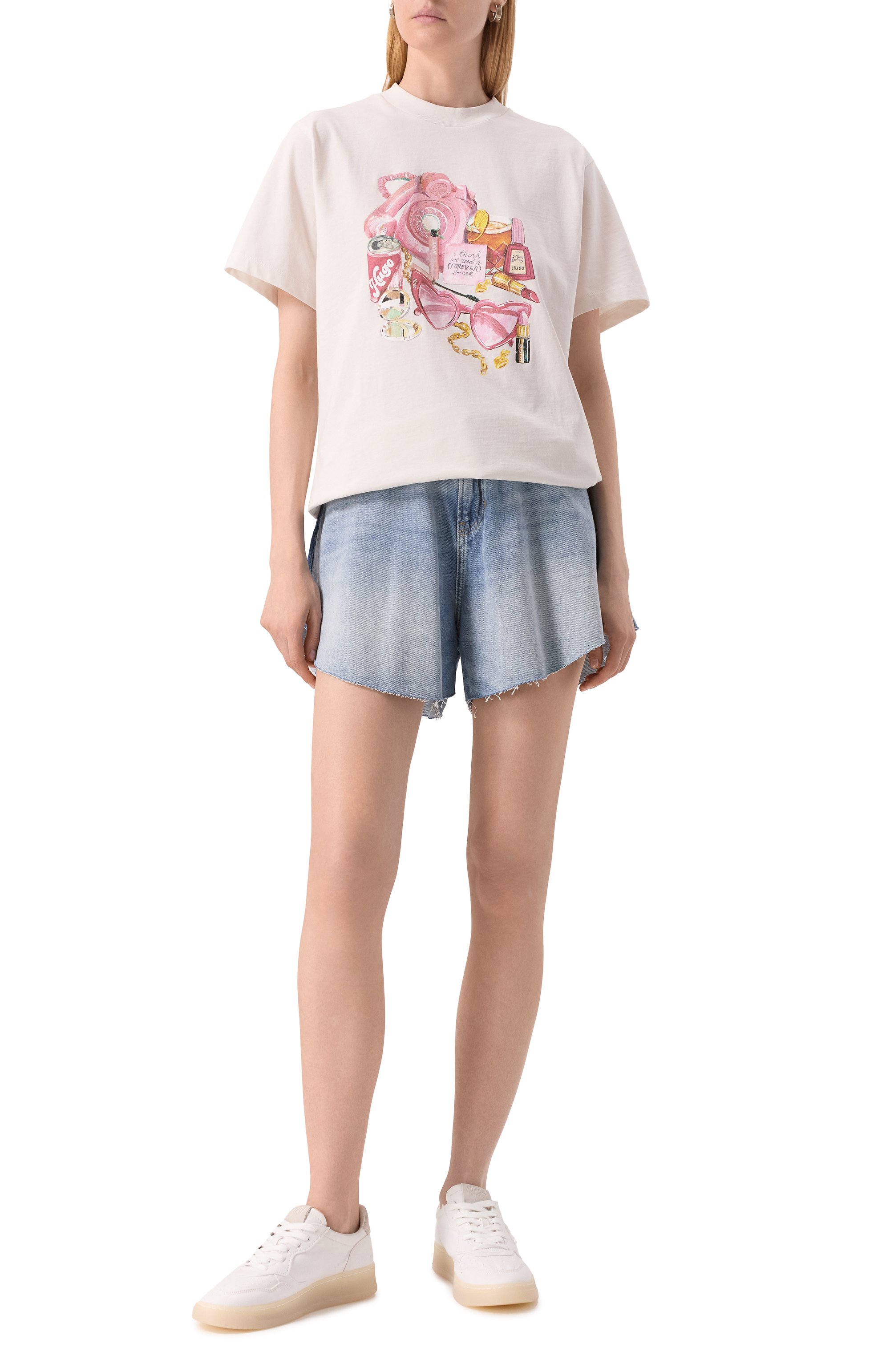 Хлопковая футболка HUGO, арт. 50539107, фото 2