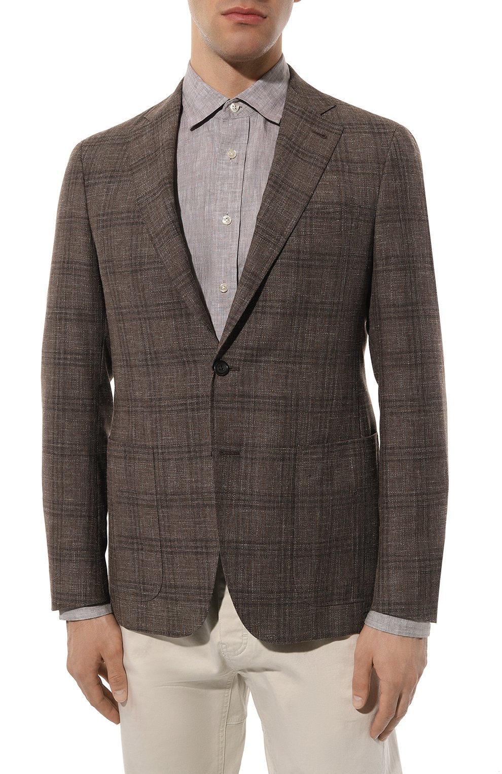 Пиджак из шерсти и хлопка CANALI, арт. 13275/FC05154, фото 3