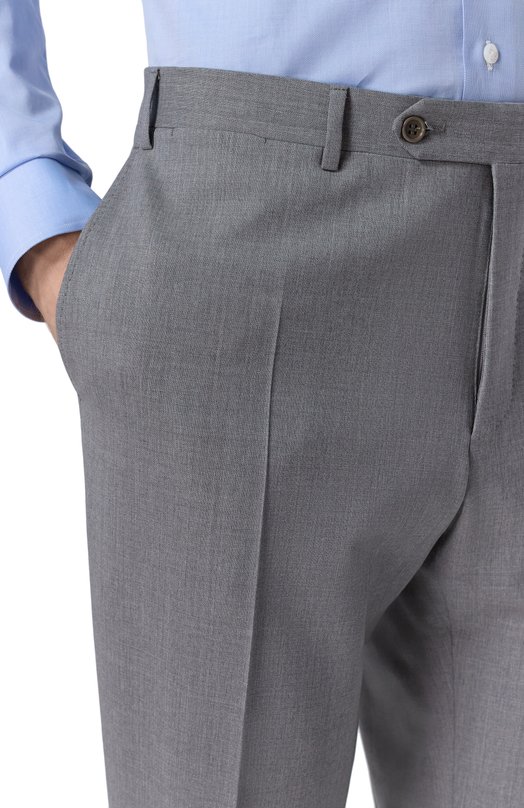Шерстяные брюки Canali 71019/AS04998 Серый  71019/AS04998 Фото 5