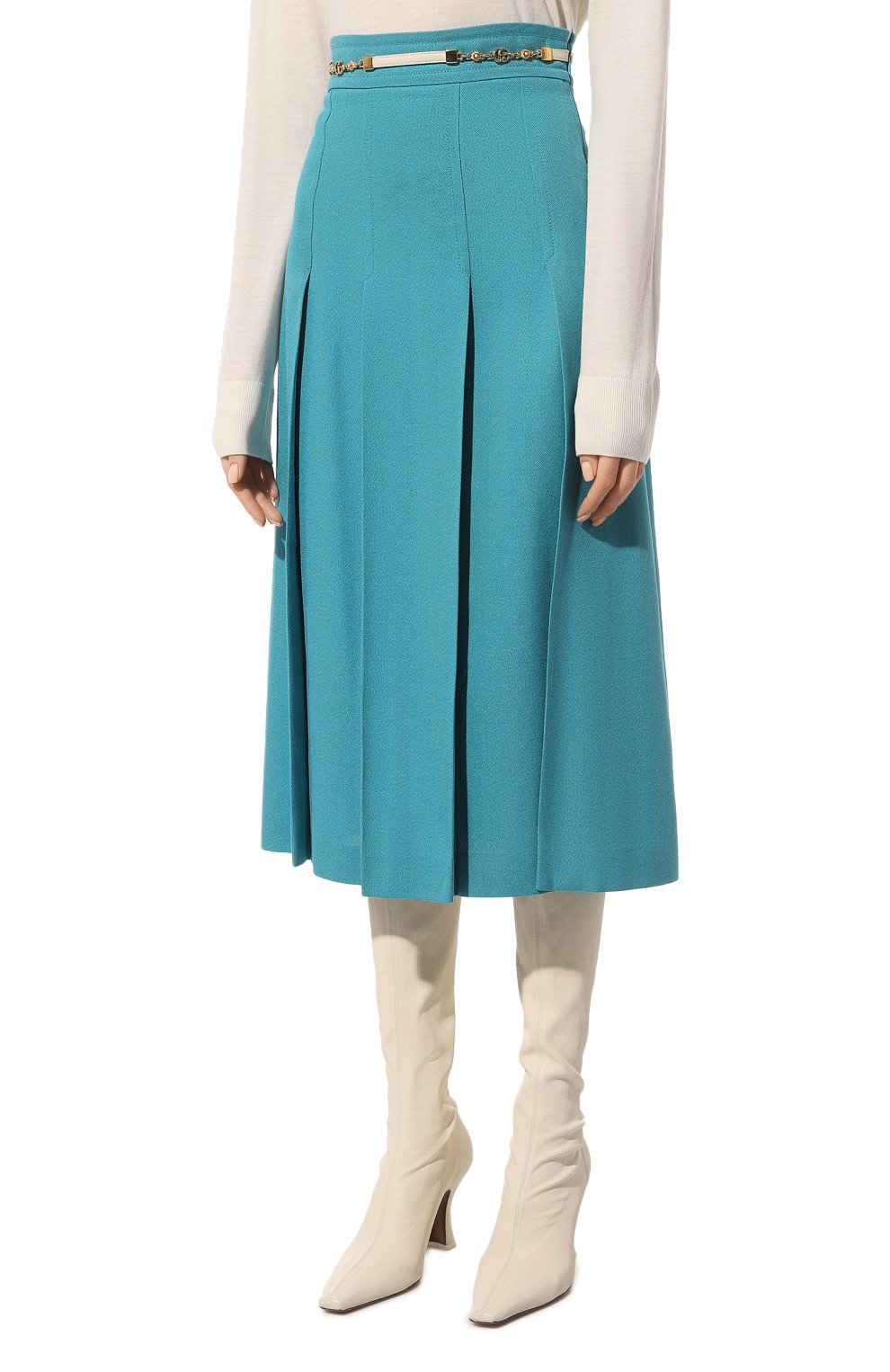 Юбка из вискозы и хлопка GUCCI, арт. 652132 Z8AN0, фото 3