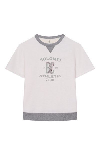 Свитшот из хлопка и льна BRUNELLO CUCINELLI, арт. BR831E501B