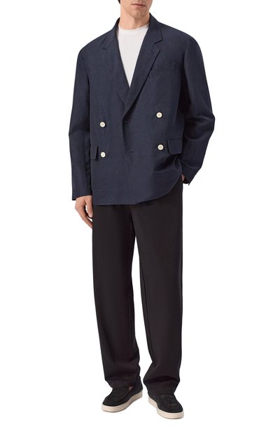 Пиджак из вискозы и льна EMPORIO ARMANI, арт. EM005493/AF13812, фото 2