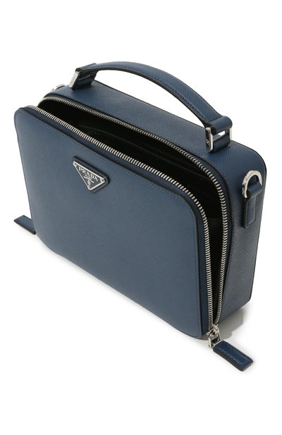 Кожаная сумка PRADA темно-синего цвета по цене 215000 руб., арт. 2VH069-9Z2-F0016-YMI, фото 5 Кожаная сумка PRADA, арт. 2VH069-9Z2-F0016-YMI, фото 5
