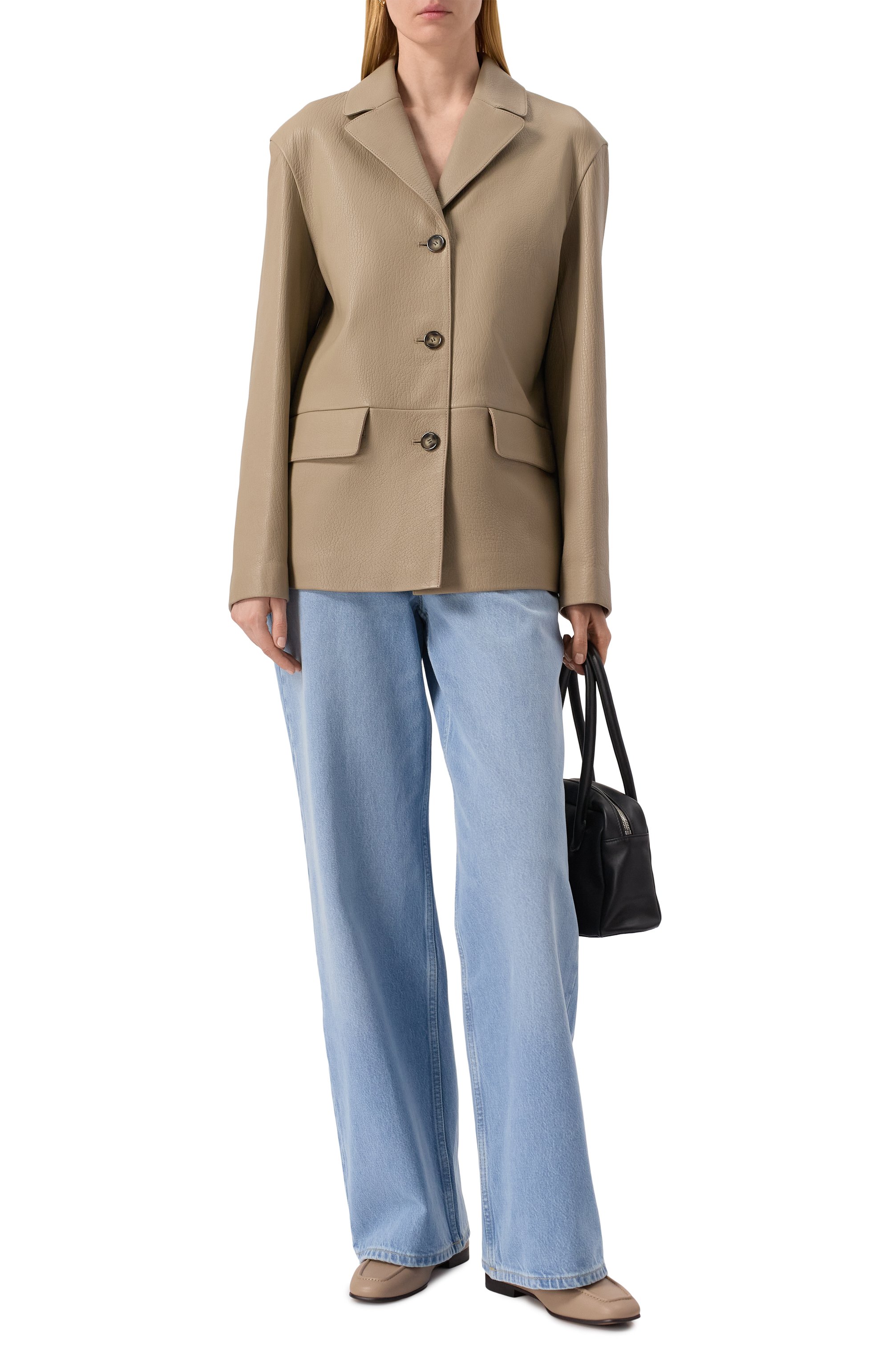 Кожаный жакет 12 STOREEZ, арт. 131388, фото 2