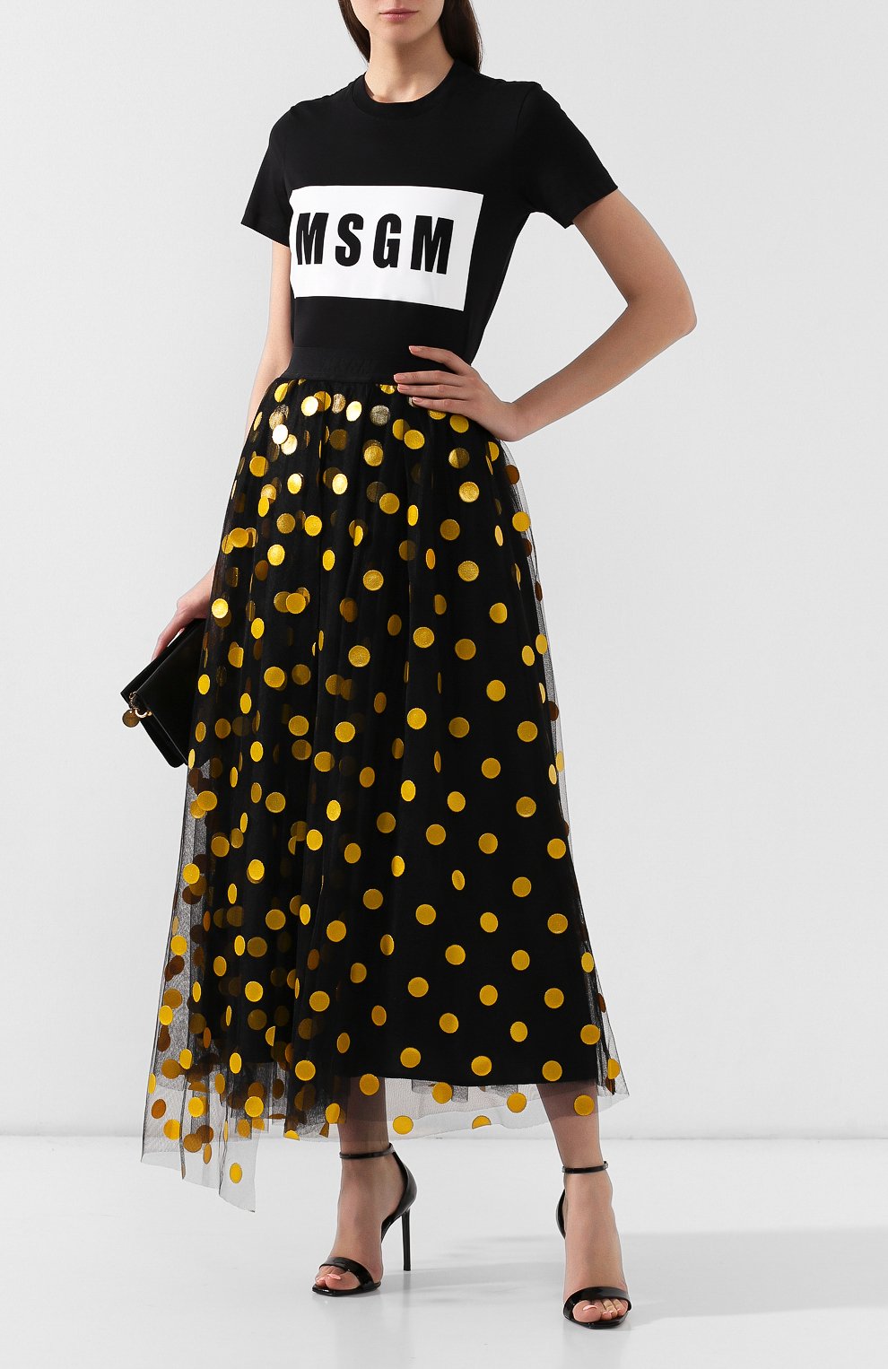 Юбка MSGM желтого цвета по цене 47200 руб., арт. 2743MDD02 195700, фото 2 Юбка MSGM, арт. 2743MDD02 195700, фото 2