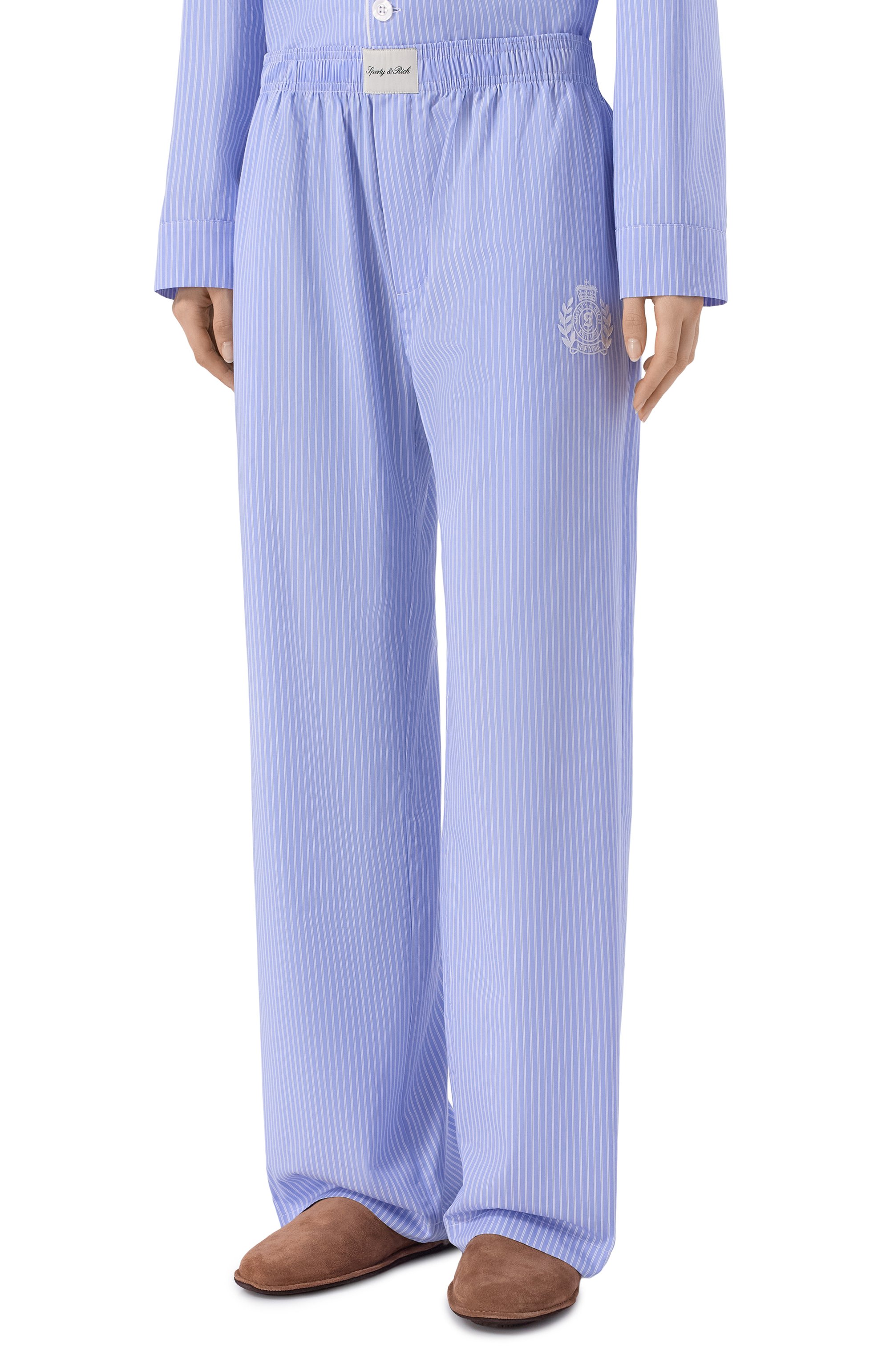 Хлопковые брюки SPORTY AND RICH, арт. PA07876243ST02, фото 3