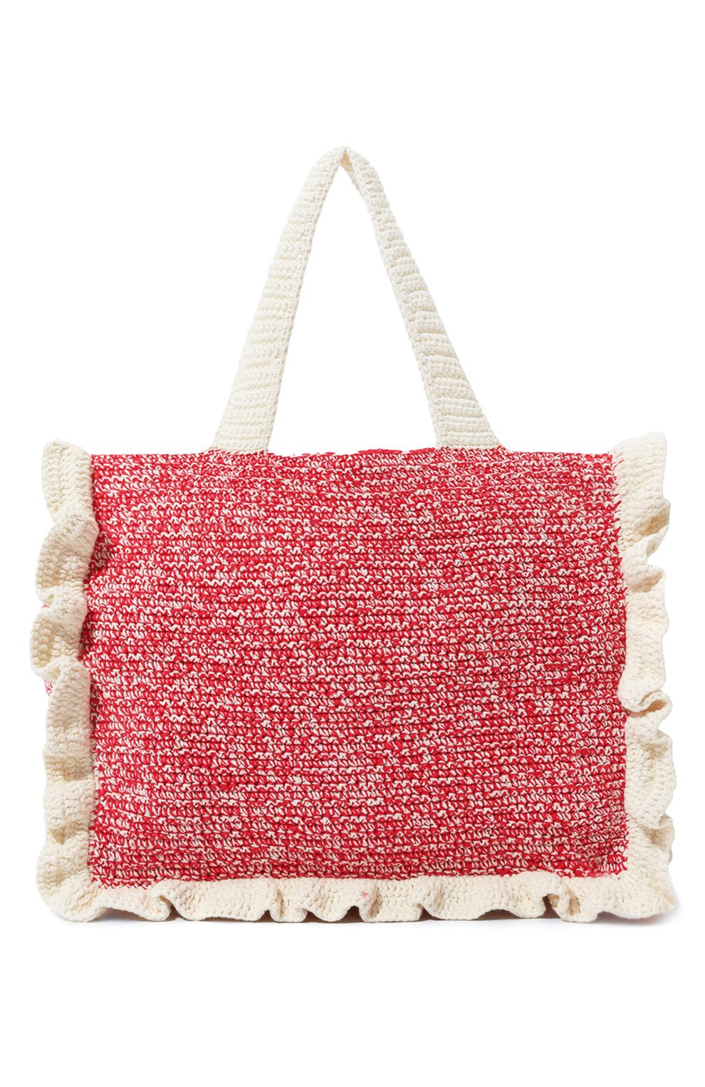 Сумка-тоут GANNI красного цвета по цене 25200 руб., арт. A5813, фото 6 Сумка-тоут GANNI, арт. A5813, фото 6