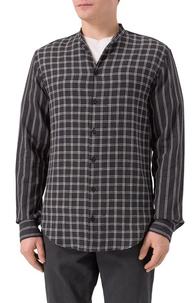 Рубашка из вискозы и льна HANNES ROETHER, арт. VI29SITE.3052, фото 3