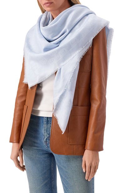 Шаль из шелка и хлопка GIVENCHY, арт. GW1414/J6142, фото 2