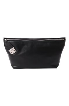 Женский клатч lock yourself DSQUARED2 черного цвета, арт. CLW0039/01500001 | Фото 1 (Размер: large; Материал: Натуральная кожа; Женское Кросс-КТ: Клатч-клатчи; Автоматизация состава: Проставлено; Автоматизация ТО: Проставлено)