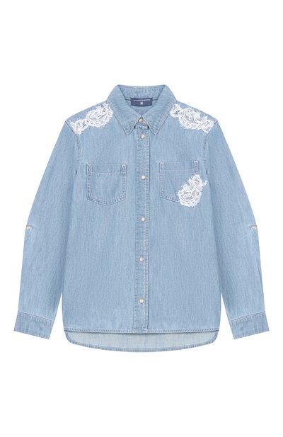 Джинсовая рубашка ERMANNO SCERVINO, арт. Z9G303