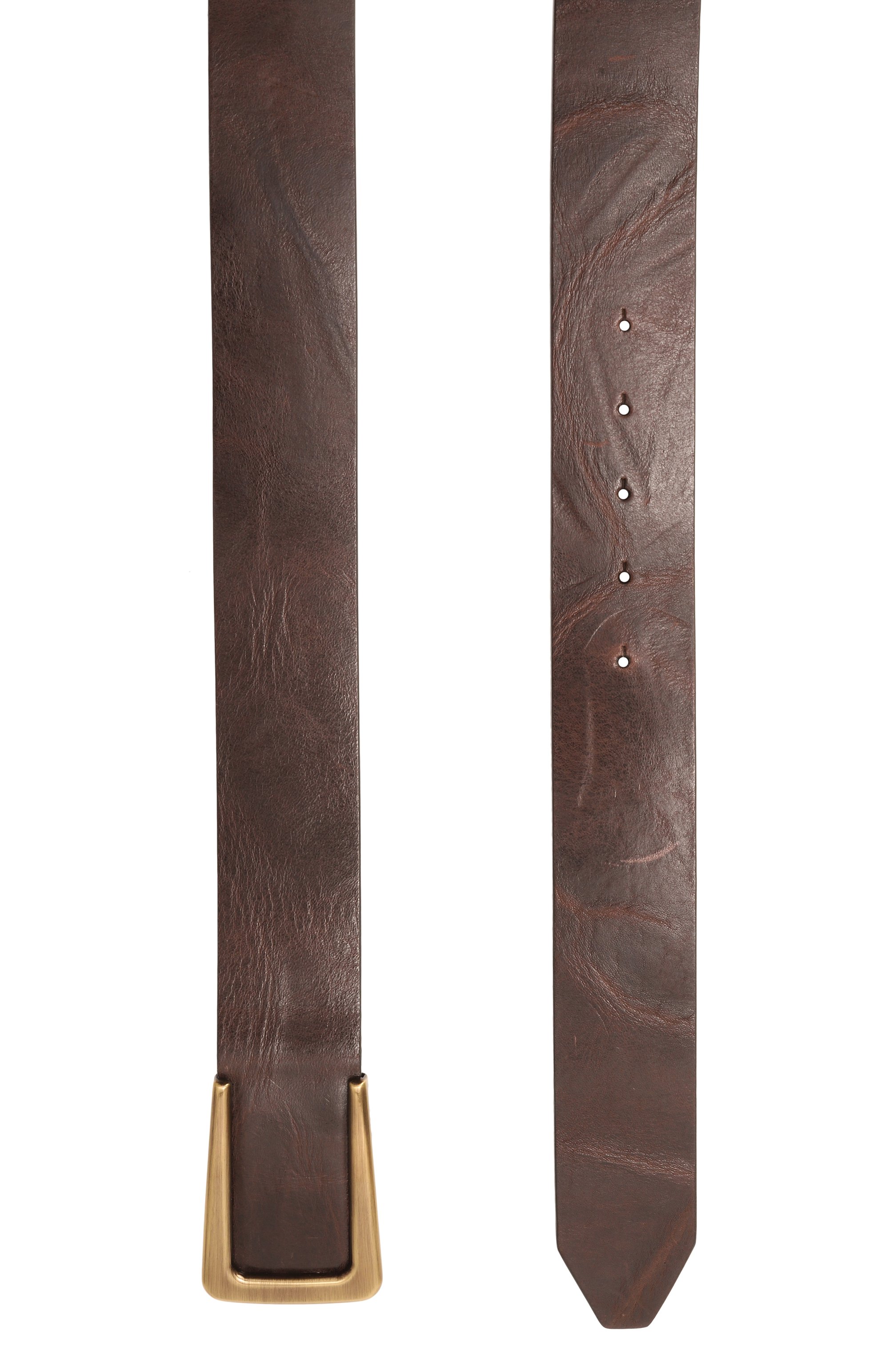 Кожаный ремень BRUNELLO CUCINELLI темно-коричневого цвета по цене 112000 руб., арт. M0DAYC484, фото 3 Кожаный ремень BRUNELLO CUCINELLI, арт. M0DAYC484, фото 3