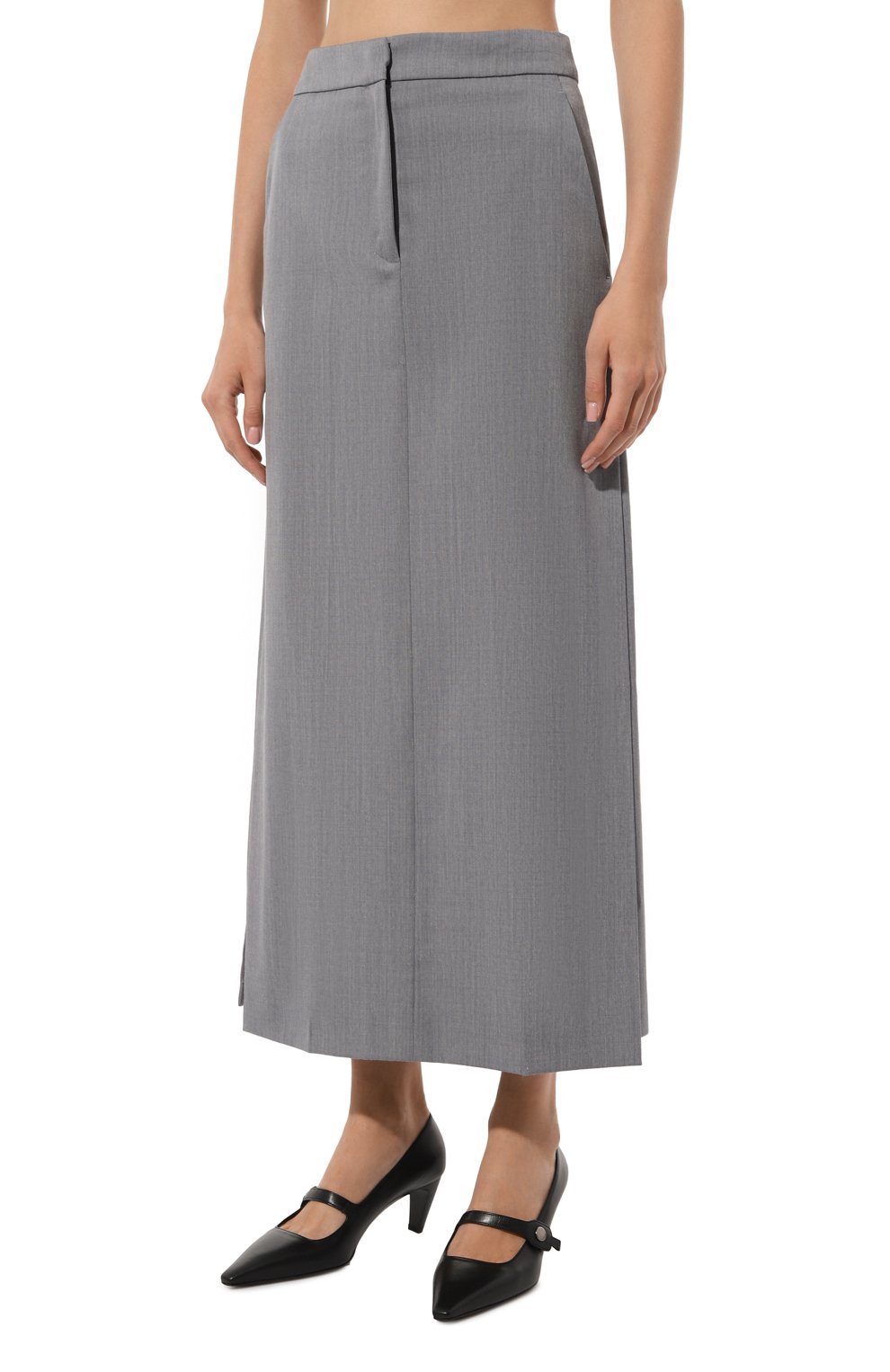 Юбка ERIKA CAVALLINI серого цвета по цене 42150 руб., арт. P4WH03, фото 3 Юбка ERIKA CAVALLINI, арт. P4WH03, фото 3