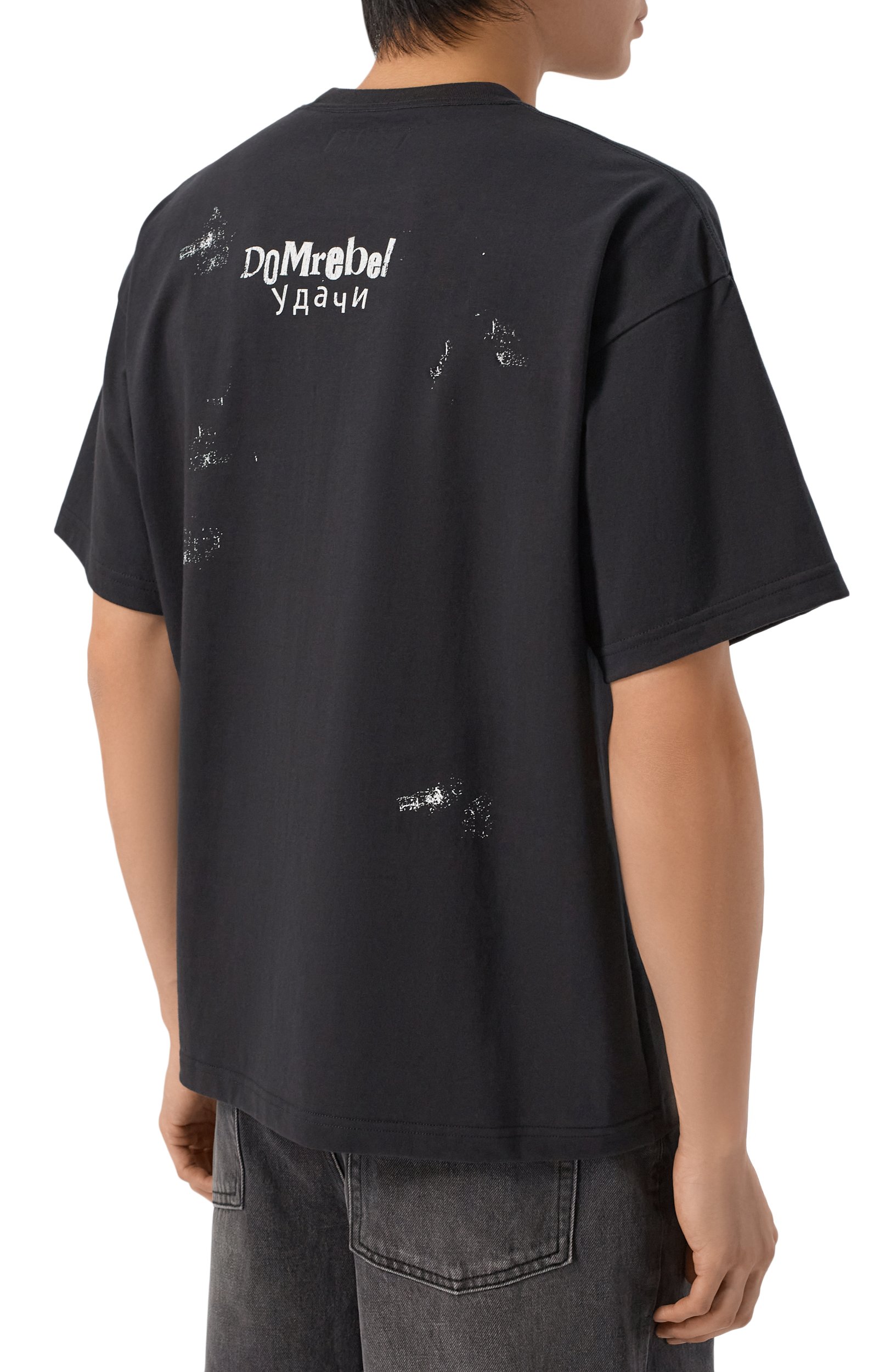 Хлопковая футболка DOMREBEL, арт. M G00D LUCK/T-SHIRT, фото 4
