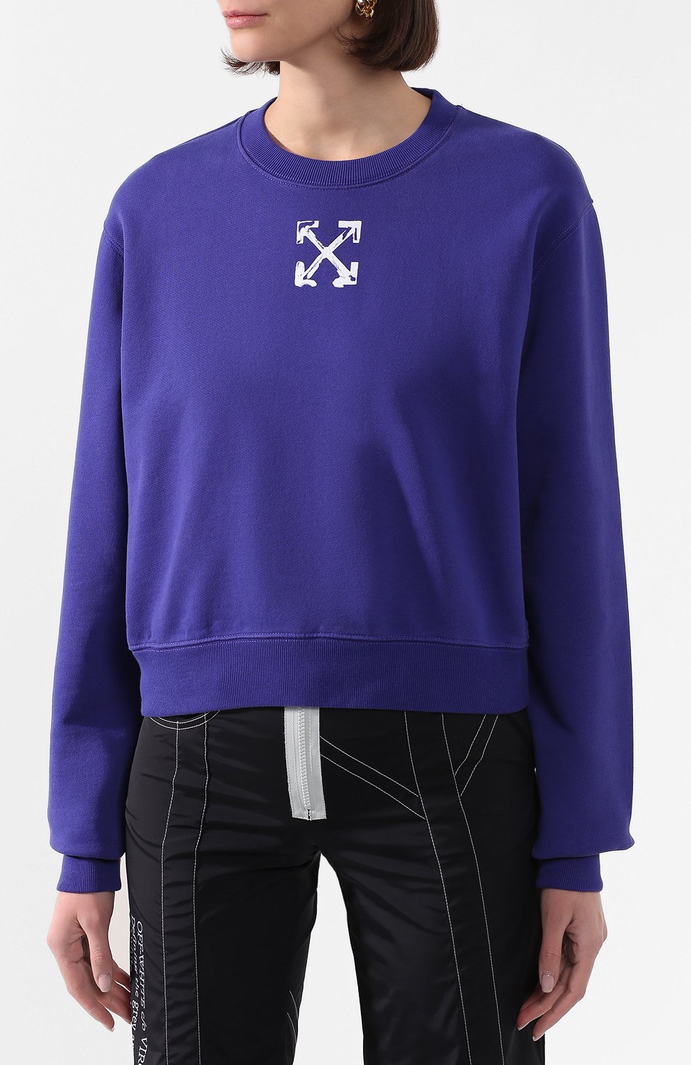 Хлопковый свитшот OFF-WHITE, арт. 0WBA026S20FLE0044501, фото 3