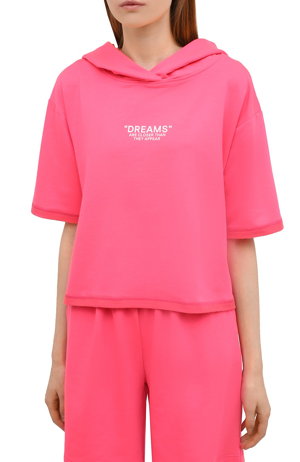 Хлопковый костюм SEVEN LAB розового цвета по цене 14700 руб., арт. HTS21-D neon pink, фото 2 Хлопковый костюм SEVEN LAB, арт. HTS21-D neon pink, фото 2