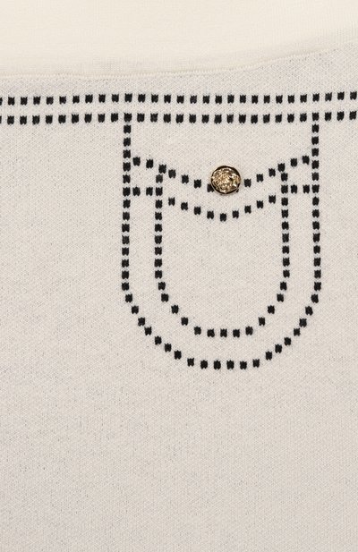 Юбка BLUMARINE кремового цвета по цене 12000 руб., арт. BFG0012C/FL040/6A-12A, фото 3 Юбка BLUMARINE, арт. BFG0012C/FL040/6A-12A, фото 3