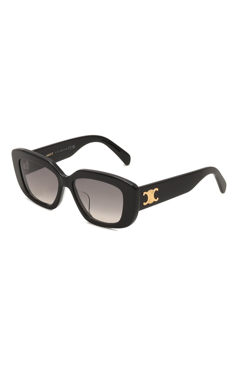 Женские солнцезащитные очки CELINE EYEWEAR черного цвета, арт. CL40216U 01F | Фото 1 (Нос: Не проставлено; Региональные ограничения белый список (Axapta Mercury): Не проставлено; Тип очков: С/з; Материал: Пластик; Оптика Гендер: оптика-женское; Очки форма: Прямоугольные)