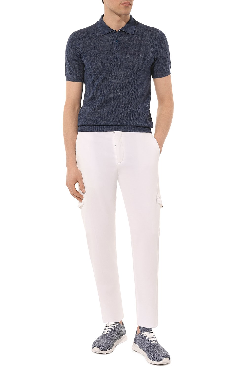 Поло изо льна и шелка CORNELIANI, арт. 93M566-9325161, фото 2