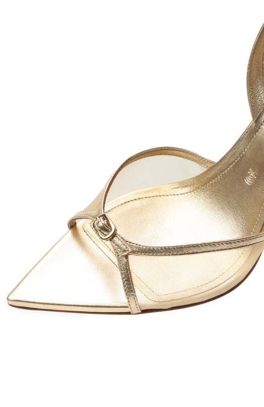 Комбинированные босоножки Santoni WHEG71698HA2TZNA Золотой  WHEG71698HA2TZNA Фото 7