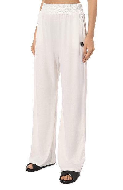 Брюки из вискозы EVERREVER белого цвета по цене 7190 руб., арт. RE-TR-W-03, фото 3 Брюки из вискозы EVERREVER, арт. RE-TR-W-03, фото 3