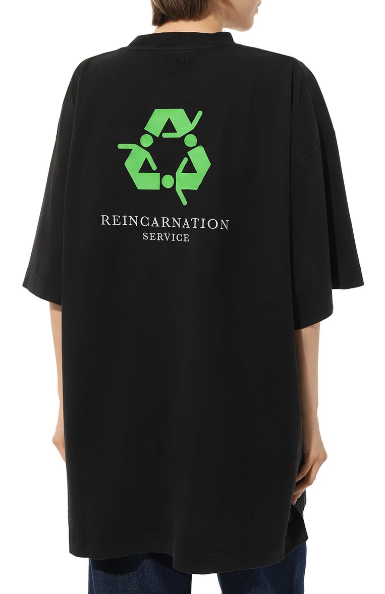Хлопковая футболка VETEMENTS, арт. UE54TR150B, фото 4