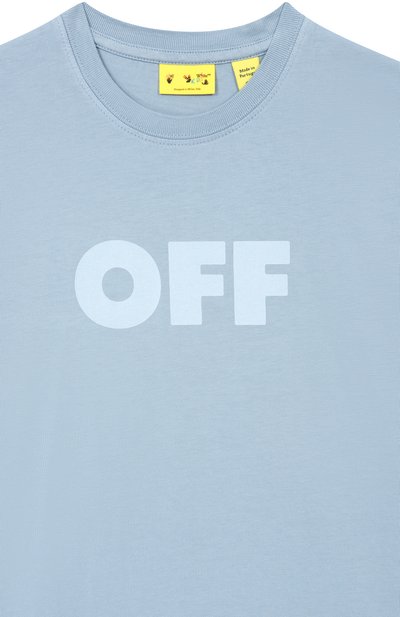 Хлопковая футболка OFF-WHITE, арт. 0GAA001S26JER009_001, фото 3