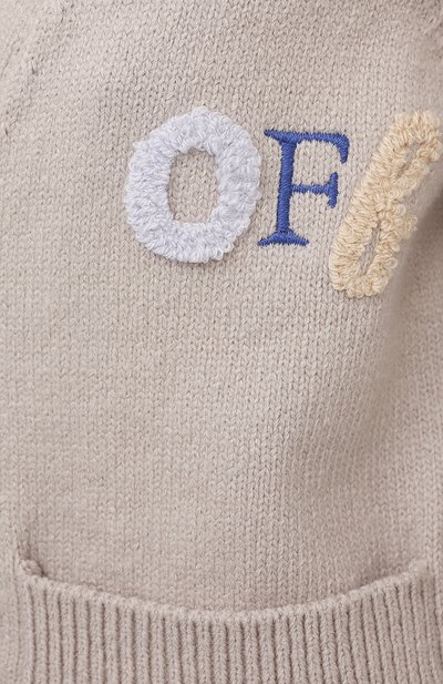 Хлопковый кардиган OFF-WHITE, арт. 0WHB015S21KNI001, фото 5