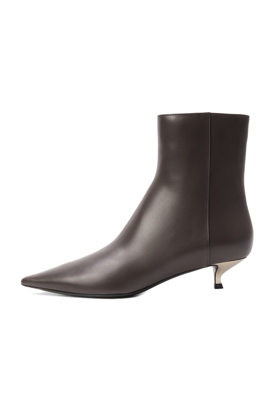 Кожаные ботильоны Giorgio Armani GW002125/AF19742 Коричневый  GW002125/AF19742 Фото 4