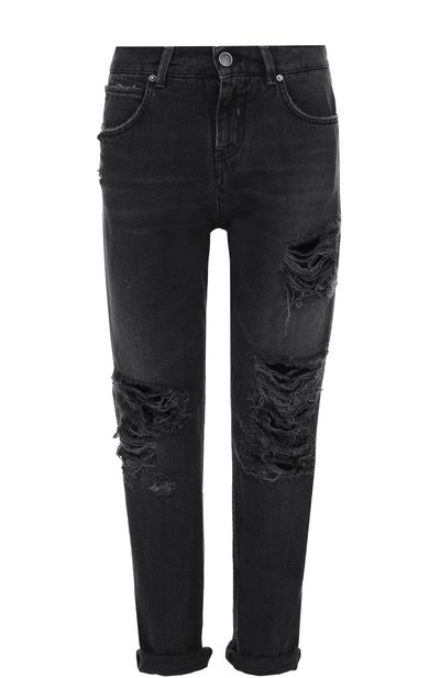 Укороченные джинсы прямого кроя с потертостями TWO WOMEN IN THE WORLD, арт. M0RICH 1/NDRJ0, фото 1