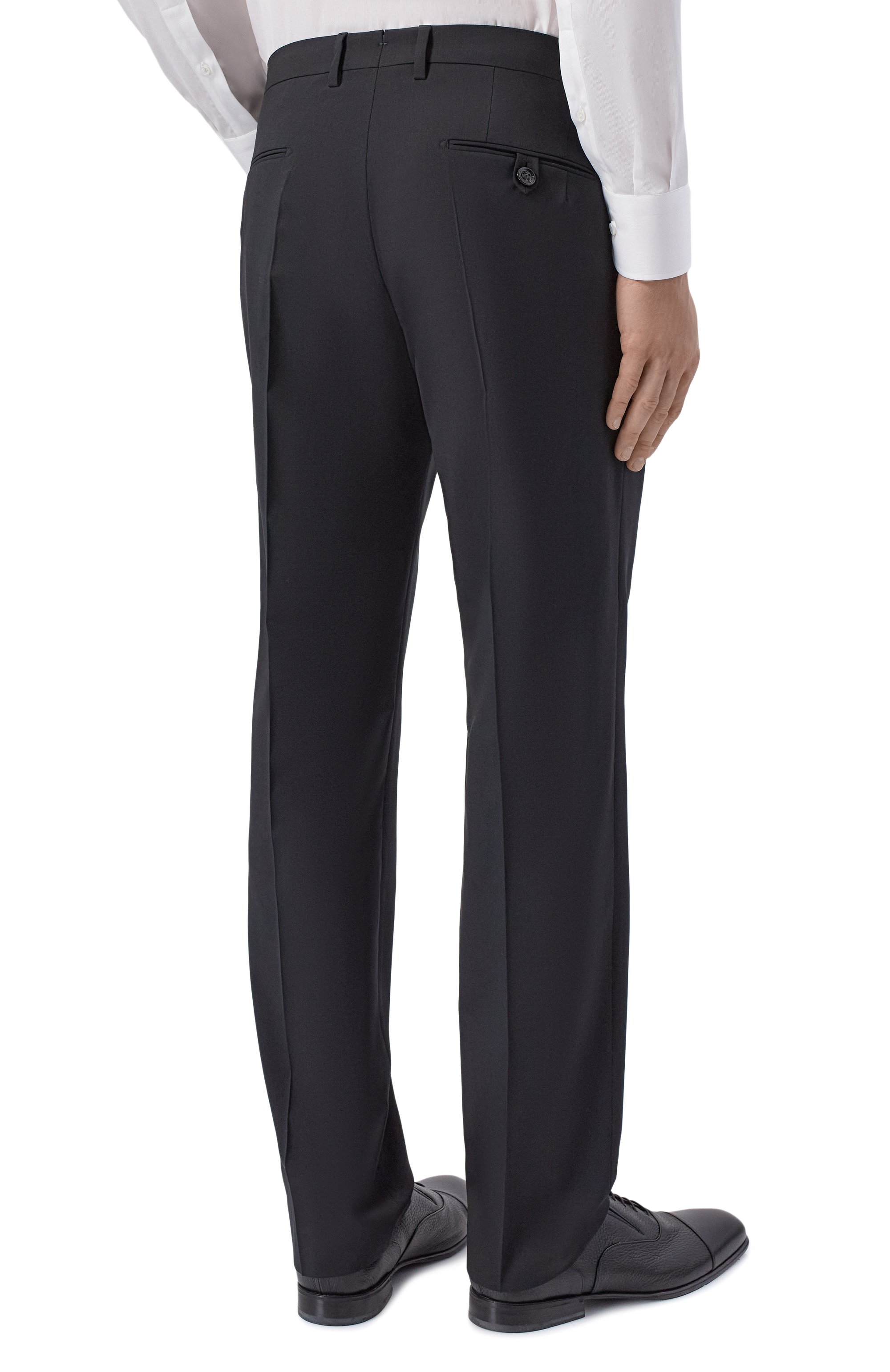 Шерстяные брюки BERWICH черного цвета по цене 37050 руб., арт. SC/1/FA1755X, фото 4 Шерстяные брюки BERWICH, арт. SC/1/FA1755X, фото 4