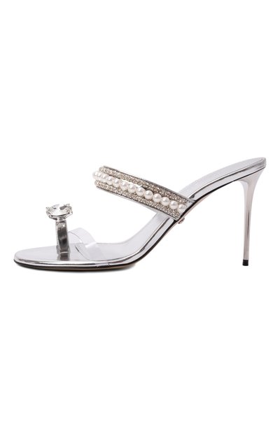 Кожаные мюли the diamond of elizabeth 95 MACH & MACH, арт. R26S111095SPESLV, фото 4