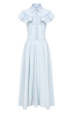 Хлопковое платье MIU MIU, арт. GWA171-1S95-F0013, фото 1