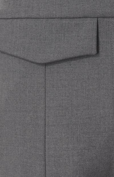 Шерстяные брюки DAVID KOMA серого цвета по цене 145500 руб., арт. PF24DK29TR, фото 5 Шерстяные брюки DAVID KOMA, арт. PF24DK29TR, фото 5