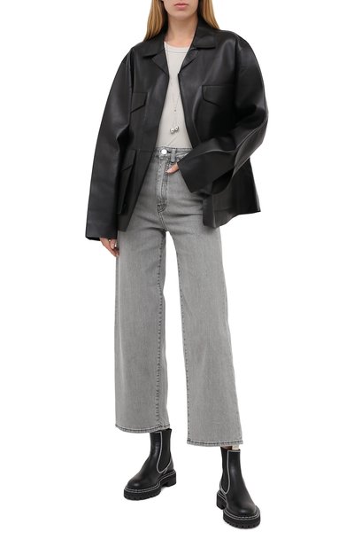 Кожаная куртка TOTEME, арт. AVIGN0N LEATHER JACKET 203-104-702, фото 2