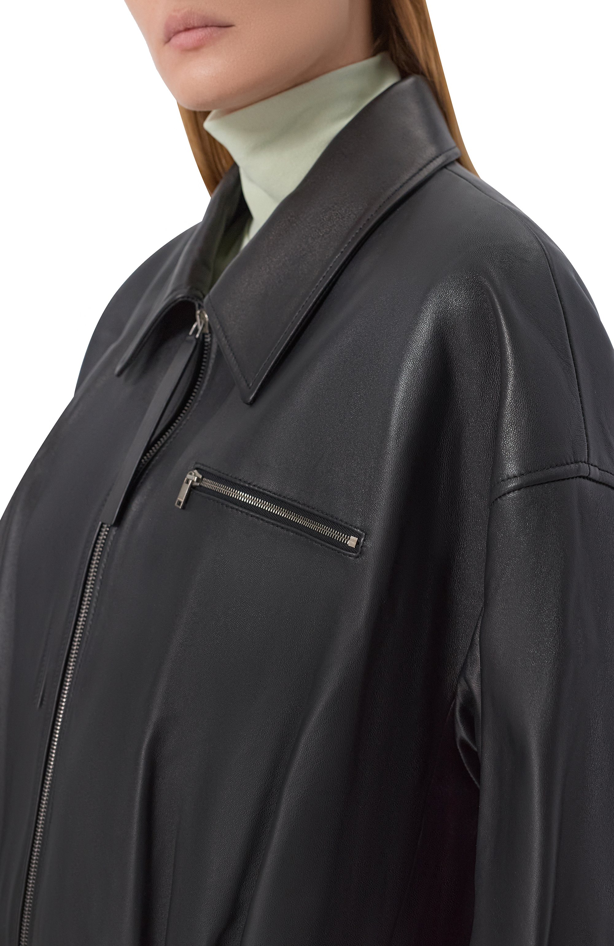 Кожаный бомбер JIL SANDER, арт. J02SW0048/J07187, фото 5
