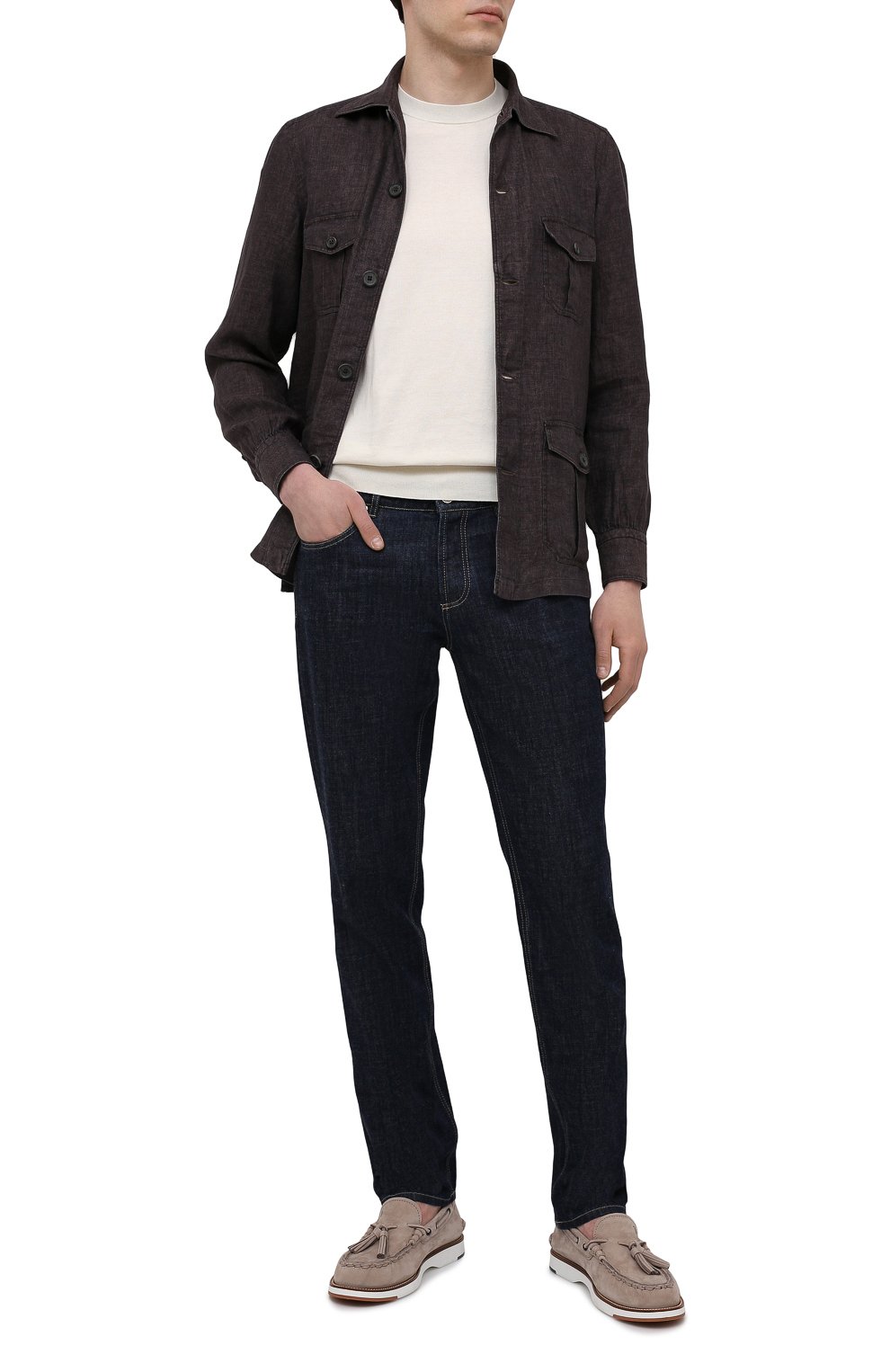 Хлопковый джемпер FIORONI кремового цвета по цене 41300 руб., арт. MK20260A2, фото 2 Хлопковый джемпер FIORONI, арт. MK20260A2, фото 2