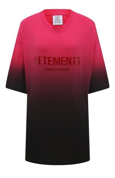 Женская хлопковая футболка VETEMENTS, арт. UE54TR160H